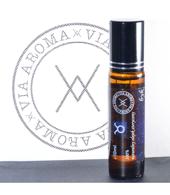 Mieszanka naturalnych olejków eterycznych dla znaku zodiaku "BYK" w roll-onie