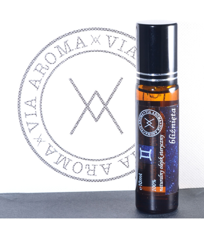 Mieszanka naturalnych olejków eterycznych dla znaku zodiaku "BLIŹNIĘTA" w roll-onie