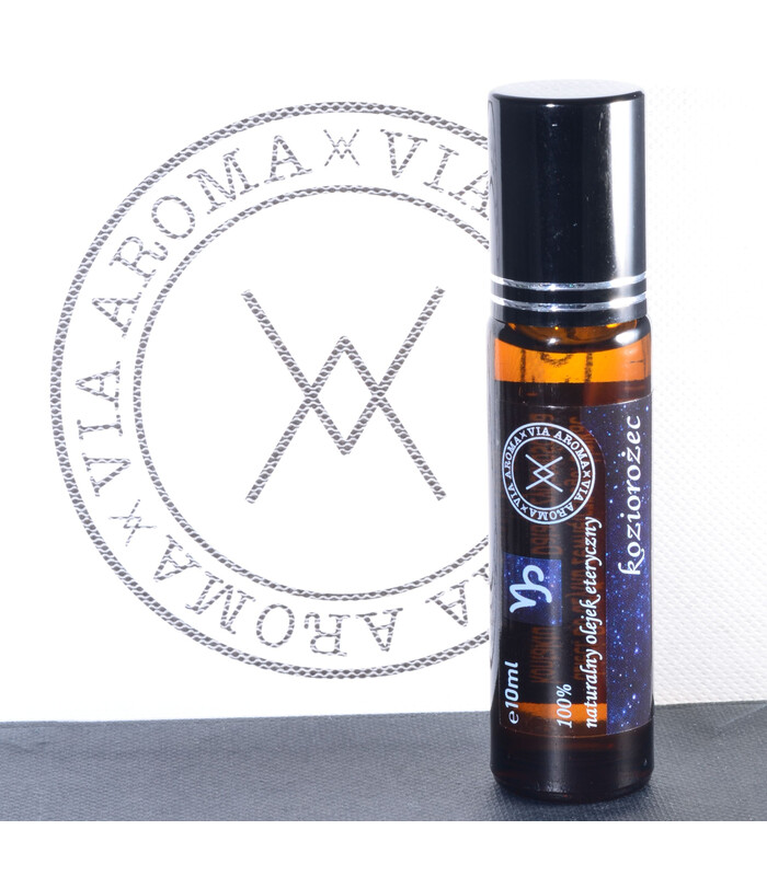 Mieszanka naturalnych olejków eterycznych dla znaku zodiaku "KOZIOROŻEC" w roll-onie