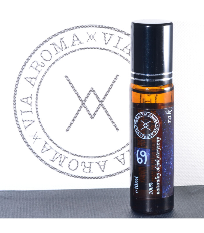 Mieszanka naturalnych olejków eterycznych dla znaku zodiaku "RAK" w roll-onie