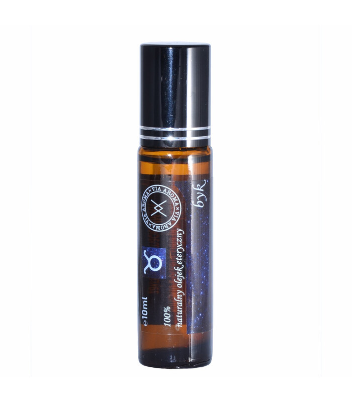 Mieszanka naturalnych olejków eterycznych dla znaku zodiaku "BYK" w roll-onie