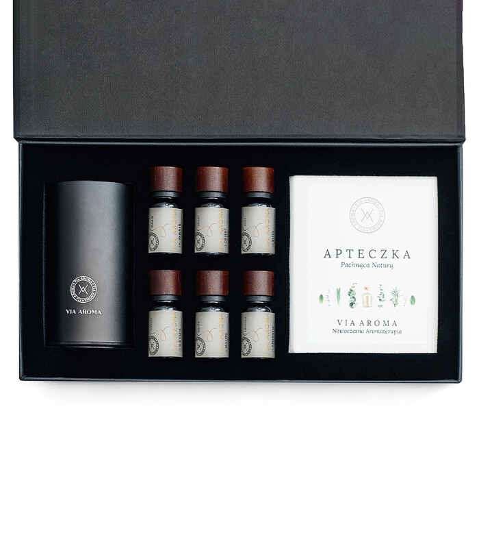 Zestaw do aromaterapii AROMA II - dyfuzor z olejkami