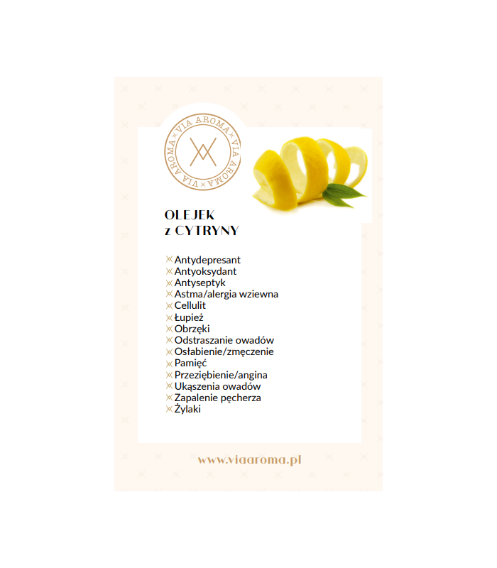 Naturalny Olejek Eteryczny z Cytryny