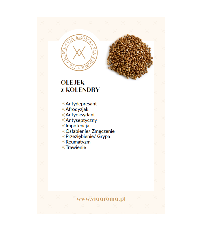 Naturalny Olejek Eteryczny z Kolendry Siewnej