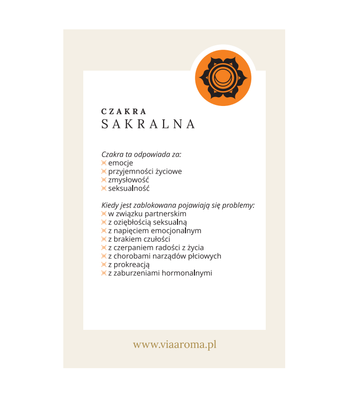 Naturalna mieszanka CZAKRA SAKRALNA 