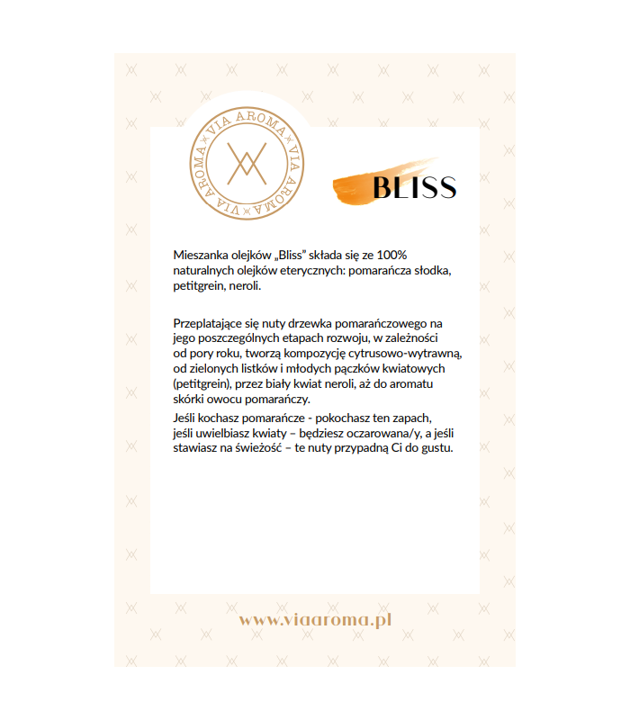 Naturalna mieszanka BLISS z nutą pomarańczy