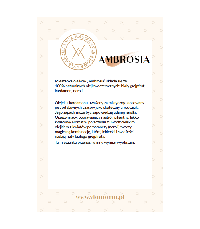 Naturalna mieszanka AMBROSIA z nutą neroli