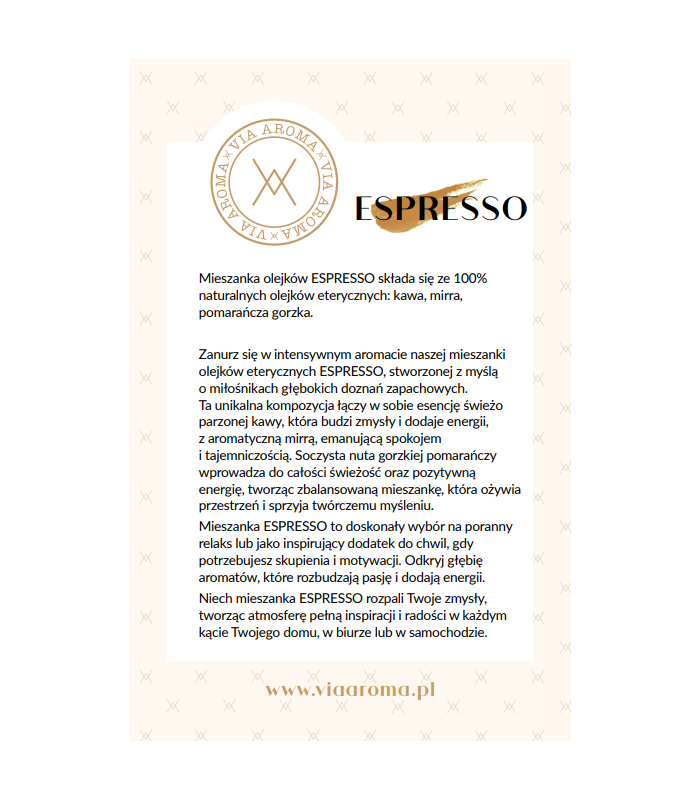 Naturalna mieszanka ESPRESSO z nutą kawy