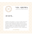 Naszyjnik pachnący JESTEM... pozłacany duży