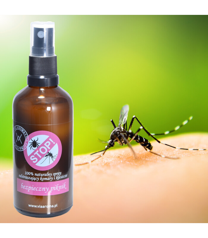 Spray na komary i kleszcze na bazie naturalnych olejków eterycznych "Bezpieczny Piknik"